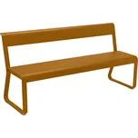 Hnědá kovová lavice s opěrkou Fermob Bellevie 161 cm