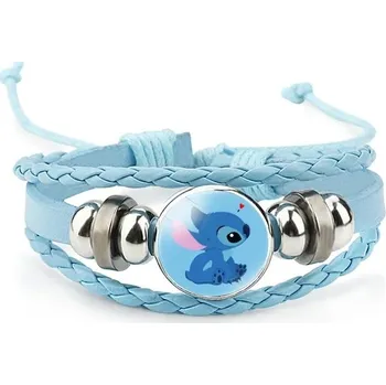 Náramek Dětský pletený náramek s motivem Lilo & Stitch - 3