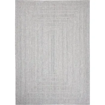 Koberec Makro Abra Kusový koberec Sisal MELISSA KM24B Klasický Moderní šedý Rozměr: 60x100 cm