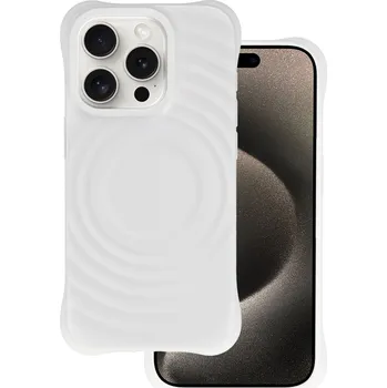 Pouzdro na mobilní telefon Pouzdro Tel Protect Wave Magsafe pro iPhone 14 Pro Max bílé