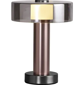 Lampička Mantra 8428 Gin, stolní lampa 1x GU10, černá/růžovozlatá, výška 28cm