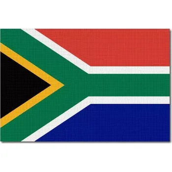 Vlajka Pelisport vlajka JAR tištěná 6 x 4 cm