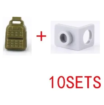 ostatní stavebnice Vojenské stavebnice mini cihly pro děti | lego komponenty - B-10 SADA