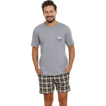 Pánské pyžamo Pánské pyžamo DOCTOR NAP PMB.5153 GREY S 0