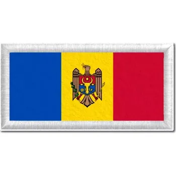 Vlajka Pelisport Moldavská vlajka tištěná nášivka 6 x 3 cm