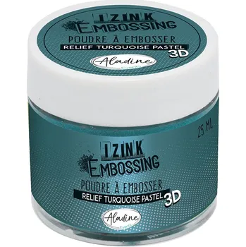 Aladine Embosovací prášek Aladine, 25 ml - turquoise pastel, pastelově tyrkysový