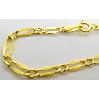 Řetízek Klenoty Budín Dámský zlatý řetízek ze žlutého zlata KÁVOVÉ ZRNO 585/1,69gr 45cm HK6170 (Klenoty Budín Dámský zlatý řetízek ze žlutého zlata KÁVOVÉ ZRNO 585/1,69gr 45cm HK6170)