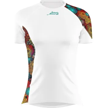 Dámské funkční triko krátký rukáv MANDALA bílá Bamboo Ultra