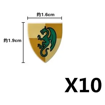 Stavebnice LEGO Stavební kostky středověkého rytíře s doplňky | lego styl - DPA23-10PCS