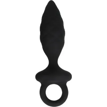 Anální kolík Titus Texture Plug S, silikonový anální kolík 11 x 2,7 cm