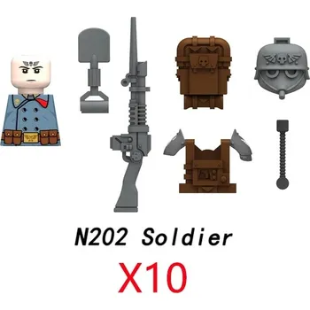 Stavebnice LEGO Stavební bloky vojenské postavičky | LEGO sady - N202-10PCS