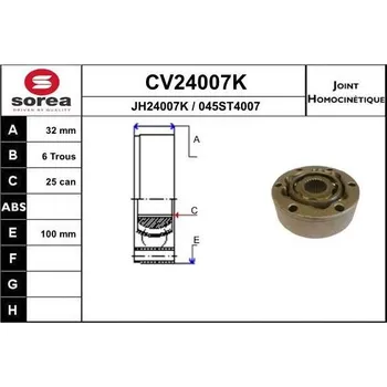 Autodíl Sada kloubů, hnací hřídel EAI CV24007K
