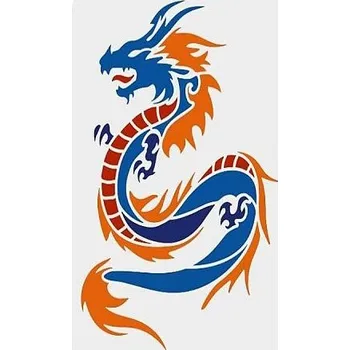 Plast. šablona, DRAK 2, 21x29cm, 1ks