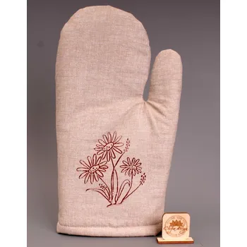 Chňapka Chňapka - hnědá, kopretiny