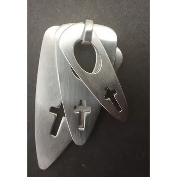 Přívěsek Tři destičky s kříži - ocelový přívěsek