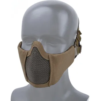 Sportovní střelba Wosport WST MINI ochranná maska na obličej s mřížkou, dětská / dámská - Písková