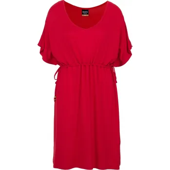 Dámské šaty Dámské šaty SAM 73 LEANDRA WZ 856 ČERVENÁ XL-XXL