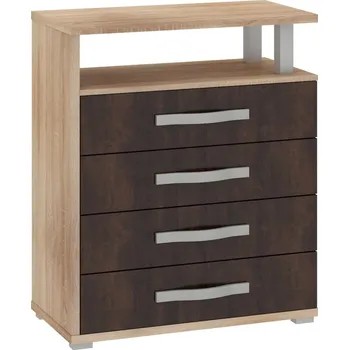 Komoda Komoda LEHUA 4S, dub sonoma/dub sonoma tmavý, 5 let záruka + vyzvednutí ZDARMA