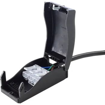 Lampička Deko-Light Připojovací box Quick 2-Way, 10A, třípólový - kabel 15 cm černá