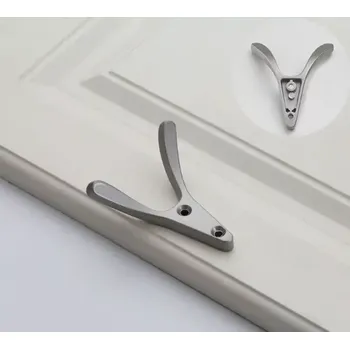 Věšák Nábytkový věšák dvojitý 79mm šedý (HKZ62S)