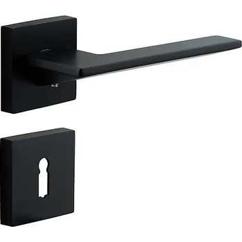 Dveřní kování Dveřní kování COBRA BETRIA-S (černá), klika-klika, Otvor pro obyčejný klíč BB, COBRA ČERNÁ