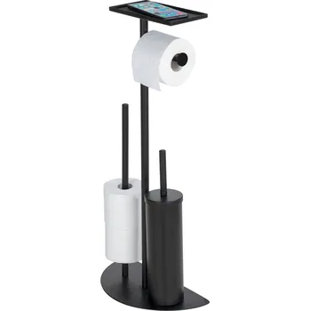 Wenko Stojan na WC kartáč a toaletní papír s poličkou 4v1 COSENZA