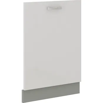 Kuchyňská linka HARLOW, dvířka na myčku ZM 713x596, šedá/bílý lesk + vyzvednutí ZDARMA