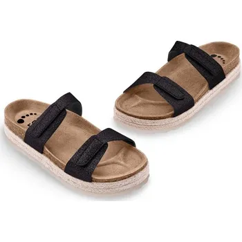 Dámské pantofle FORcare - Dámské pantofle, 231001 černá - třpytky Velikost: 38