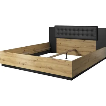 Postel THANE postel 160x200 cm, dub artisan/černý supermat + vyzvednutí ZDARMA