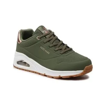Dámské tenisky Sneakersy Skechers Uno Shimmer Away 155196/OLV Khaki 36