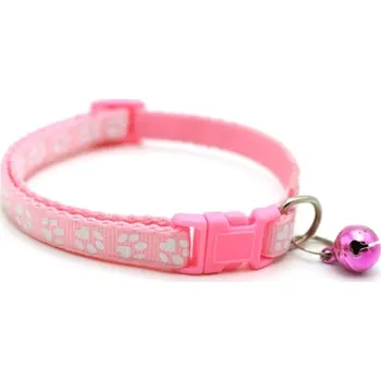 Obojek pro psa Nastavitelný barevný obojek pro kotě s přezkou - růžový