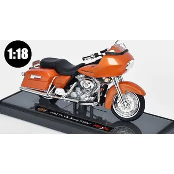 autíčko Harley-Davidson FLTR Road Glide 2002 oranžová 1:18 - Maisto Harley Davidson FLTR Road Glide 2002 - model motorky