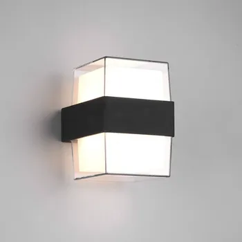 Venkovní osvětlení Reality Leuchten LED venkovní světlo Molina, hranaté, antracit antracit, bílá, transparentní 2 x LED 4,6 W celkem - Doprava zdarma