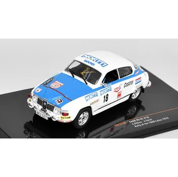 autíčko Saab 96 V4 #18 Rally of the 1000 Lakes 1976 Vilkas/Soini 1:43 Saab 96 V4 No.18 1000 Lakes Rally 1976 - kovový model