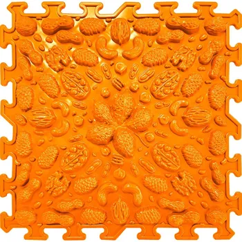 OrtoNature Masážní ortopedické podložky Ořechy - měkké Barva: Oranžová