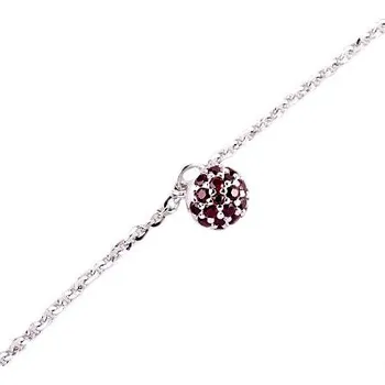 Náramek Granát Turnov Český granát náramek 6670581 19 cm