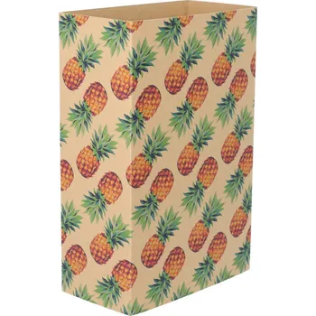 Jednorázové nádobí Reklamní CreaSleeve Kraft 193 papírový kraftový rukáv na zakázku, přírodní