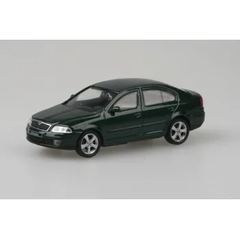 Dětské zboží Škoda Octavia 2004 tm. zelená 1:43 Škoda Octavia II 2004 - Zelená Natur Metalíza - kovový model autíčka