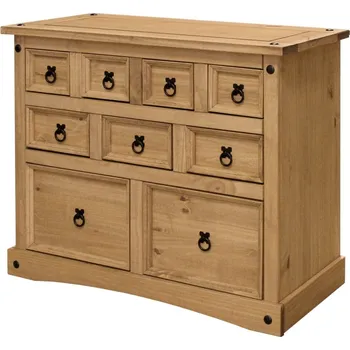 Komoda Komoda PIMBOW 9 zásuvek, borovice + vyzvednutí ZDARMA