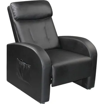 Křeslo Relaxační masážní křeslo FREMONT, hnědá + vyzvednutí ZDARMA