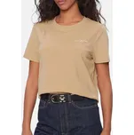 Dámské béžové triko Tommy Hilfiger - Velikost S, Barva Béžová 55801 ww0ww37877