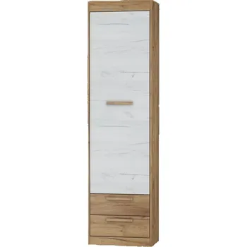 Šatní skříň Skříň GATTON 1D2S, craft zlatý/craft bílý, 5 let záruka + vyzvednutí ZDARMA