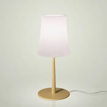 Lampička Foscarini Birdie Easy stolní lampa pískově žlutá - výška stínidla 20 cm; délka napájecího kabelu 160 cm 1 x 57 W - Doprava zdarma