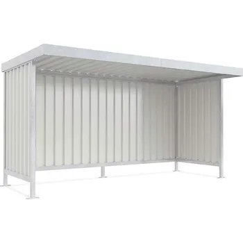 Přístřešek na auto Univerzální přístřešek jednostranný L14, 4300 x 2200 mm, zadní, boční stěny a okap