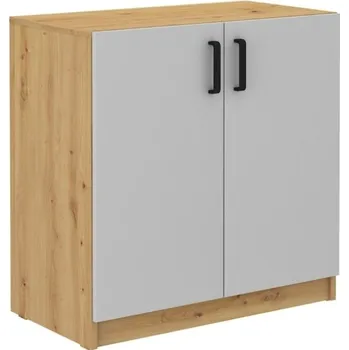 Komoda Komoda AGEPSTA 2D, dub artisan/světle šedá + vyzvednutí ZDARMA