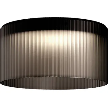 kdln LED stropní svítidlo Giass, šedé, Ø 50 cm kouřově šedá 1 x 17 W LED - Doprava zdarma