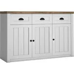 MISAEL komoda 3SP, borovice andersen/dub lefkas + vyzvednutí ZDARMA