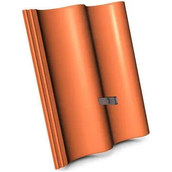 Střešní krytina KMB Hodonka briliant cihlová taška hromosvodová svisle