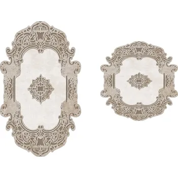 Koupelnová předložka Sada 2 kusů koupelnových předložek QueensBathroom béžová