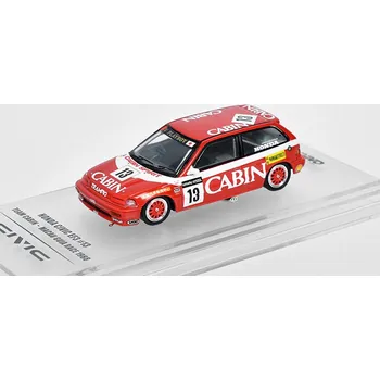 autíčko Honda Civic EF3 #13 Macau Guia Race 1988 1:64 - INNO Models Honda Civic EF3 No.13 Team Cabin Macau Guia Race 1988 - kovový model auta